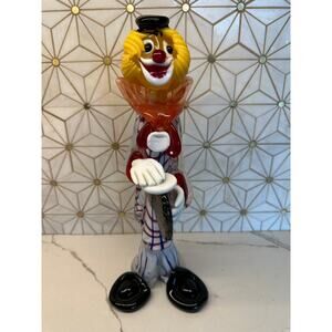 Murano‎ Hand-Blown Art Glass Clown